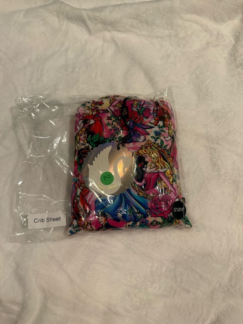 Sugar Swan Aurora Bamboo Crib Sheet *New in Bag*